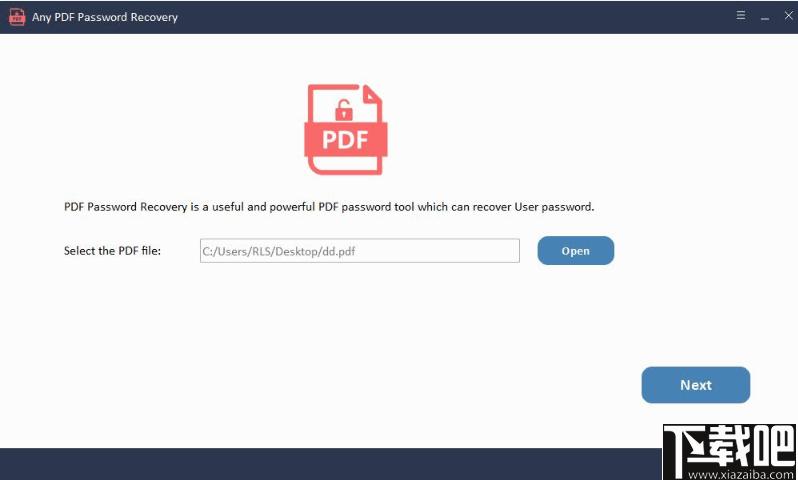 Any PDF Password Recovery下载,解密软件,PDF解密