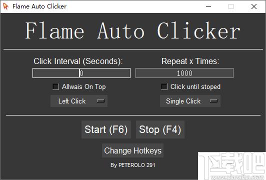 Flame Auto Clicker下载,鼠标点击,自动点击