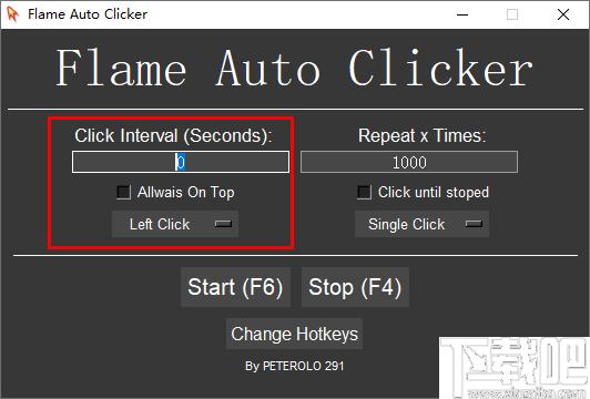 Flame Auto Clicker下载,鼠标点击,自动点击