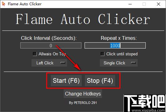 Flame Auto Clicker下载,鼠标点击,自动点击